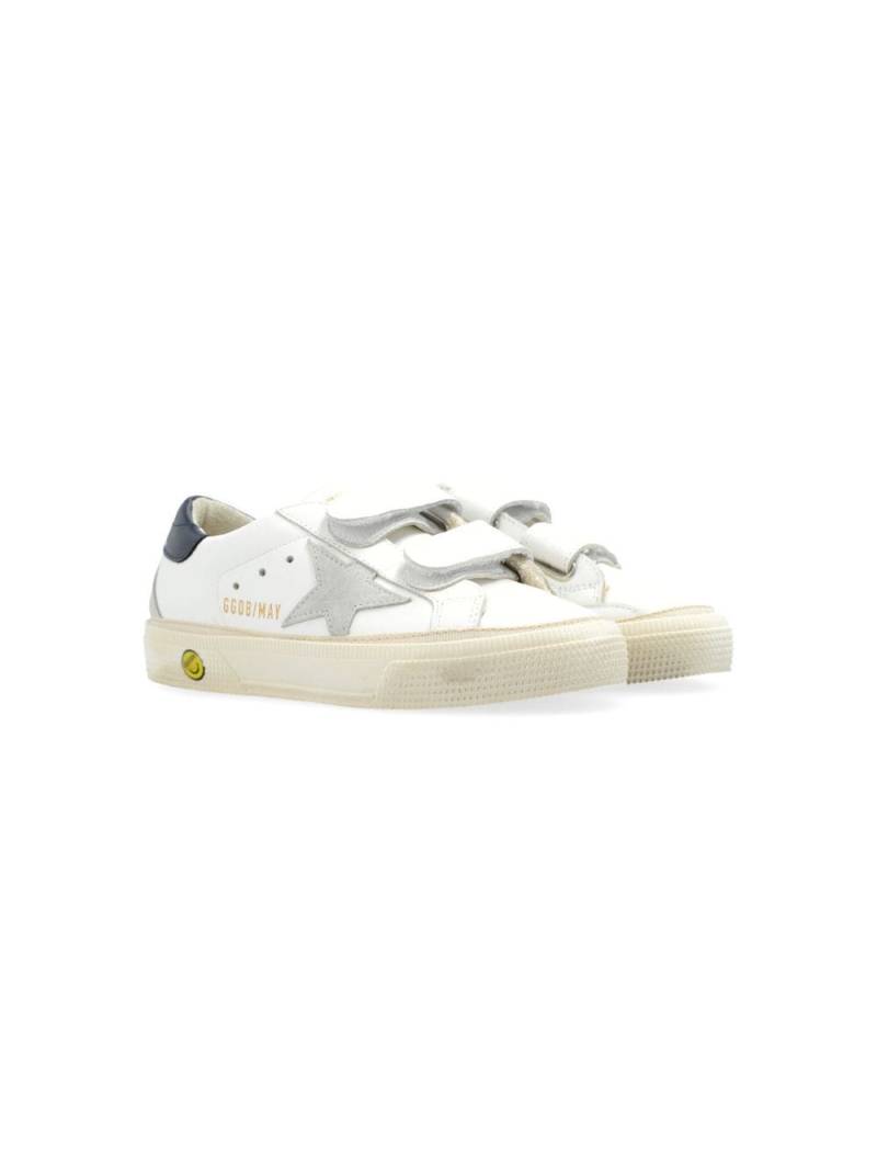 Golden Goose Kids May School leather sneakers - White von Golden Goose Kids