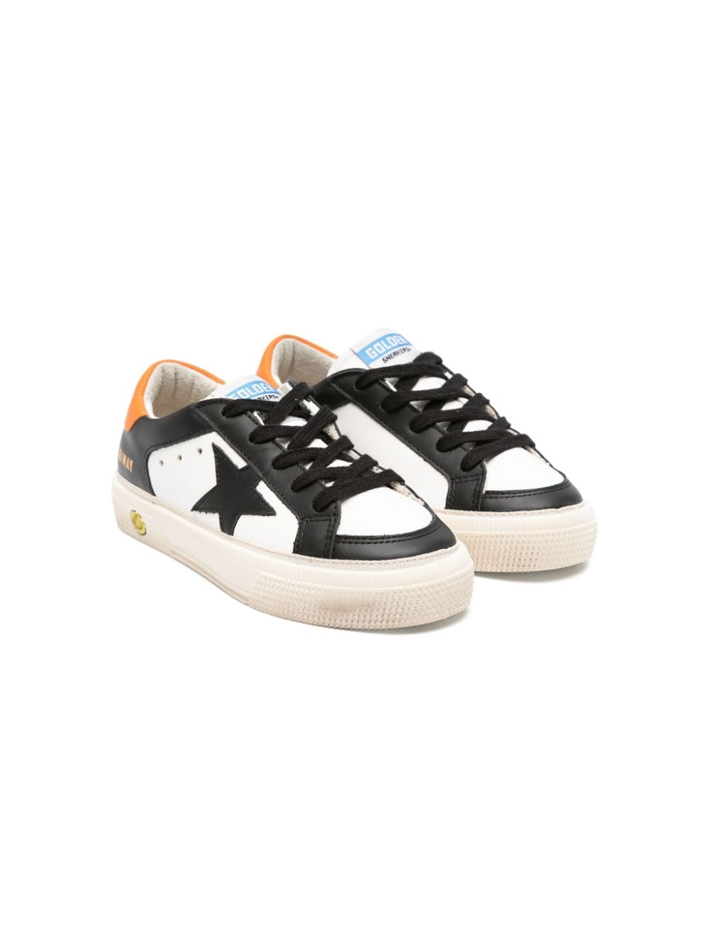 Golden Goose Kids star-patch leather sneakers - White von Golden Goose Kids