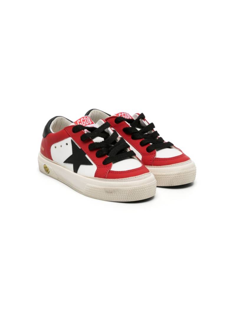 Golden Goose Kids May lace-up sneakers - White von Golden Goose Kids