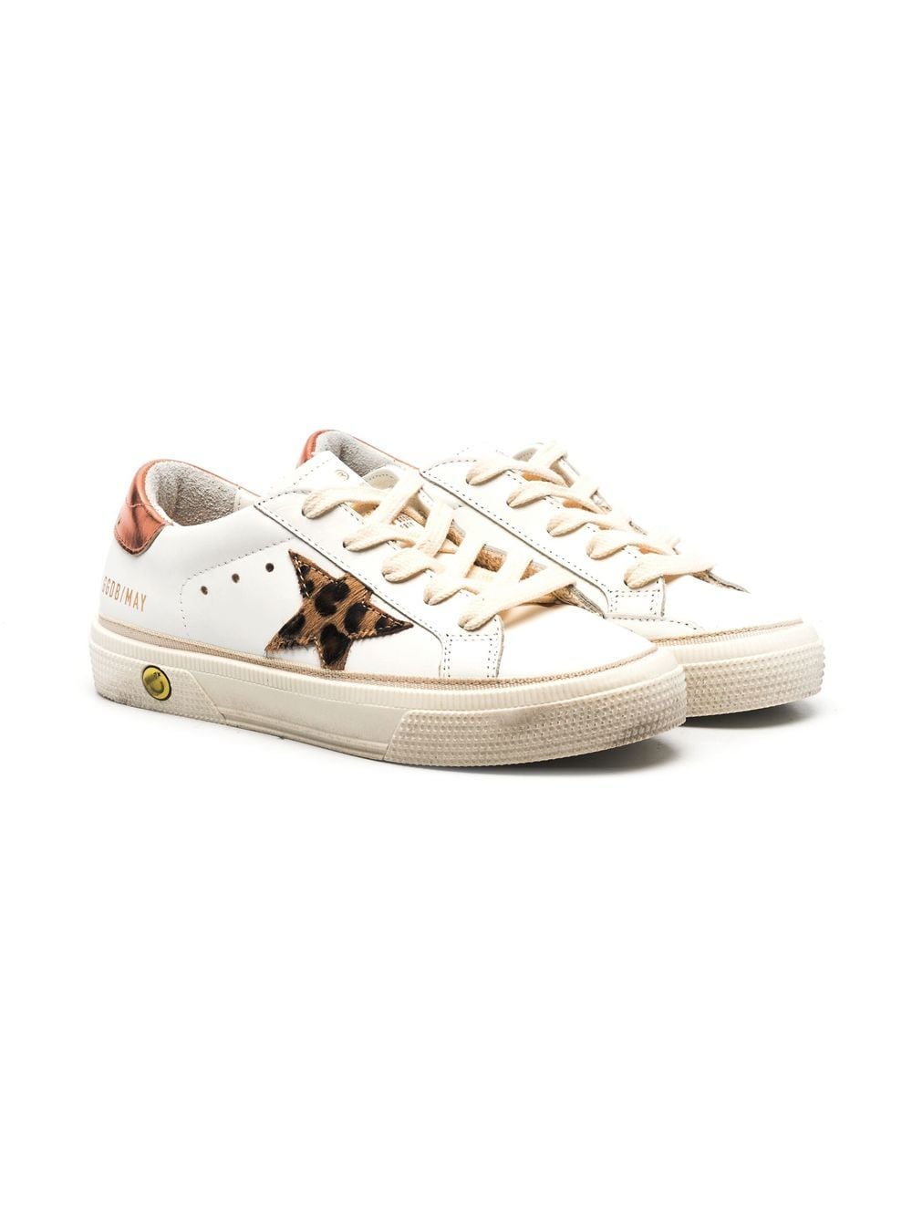 Golden Goose Kids May low-top lace-up sneakers - White von Golden Goose Kids