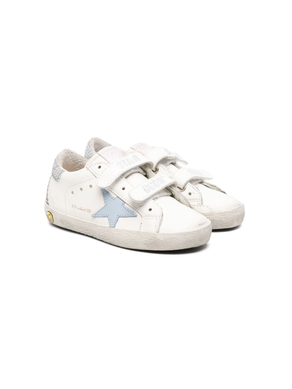 Golden Goose Kids Old School leather sneakers - White von Golden Goose Kids