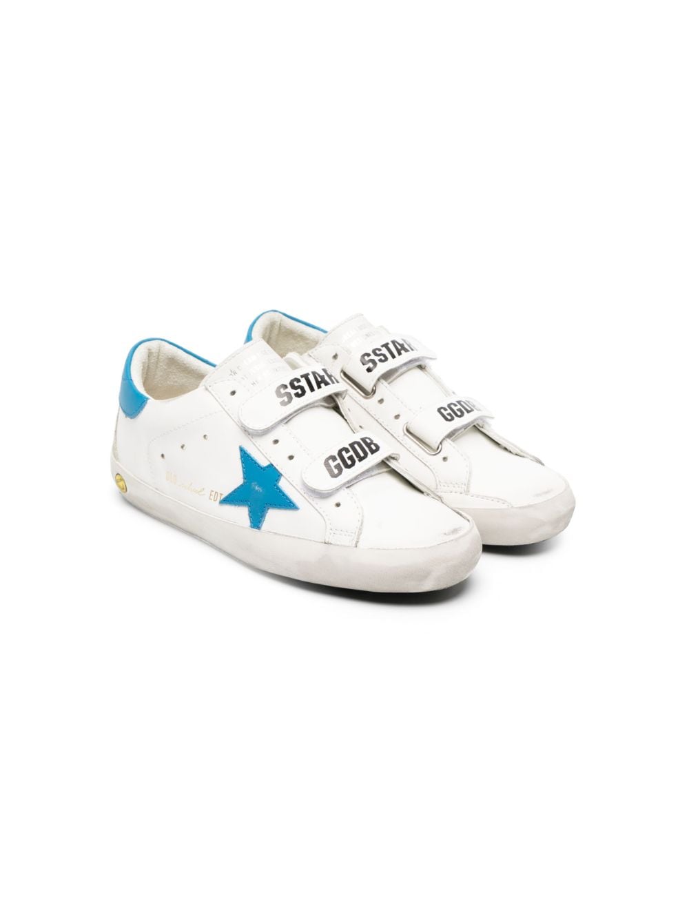 Golden Goose Kids Old School star-patch leather sneakers - White von Golden Goose Kids