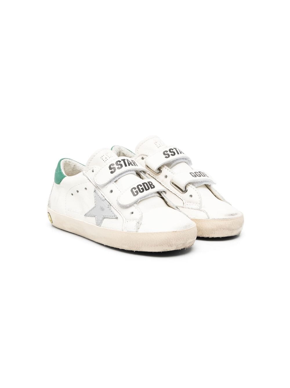 Golden Goose Kids Old School touch-strap sneakers - White von Golden Goose Kids