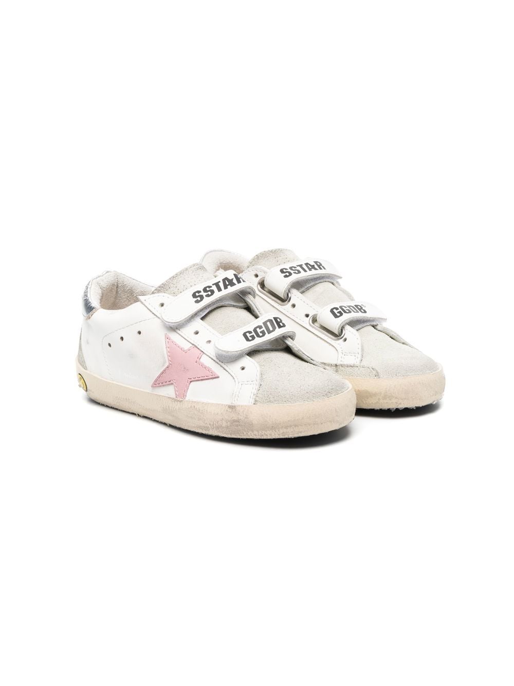 Golden Goose Kids Old School touch-strap sneakers - White von Golden Goose Kids