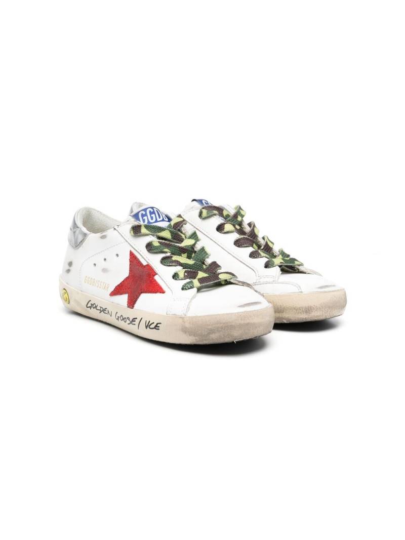 Golden Goose Kids Super Star lace-up sneakers - White von Golden Goose Kids