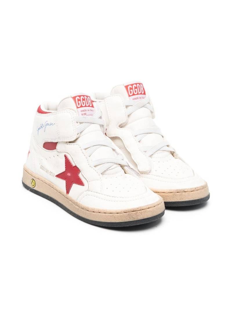 Golden Goose Kids Sky-star high-top sneakers - White von Golden Goose Kids