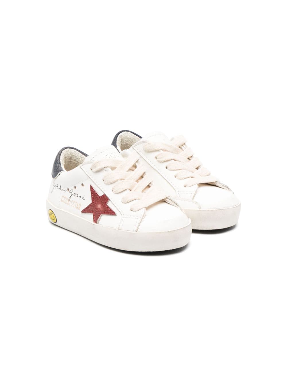 Golden Goose Kids Super-Star Young leather sneakers - White von Golden Goose Kids