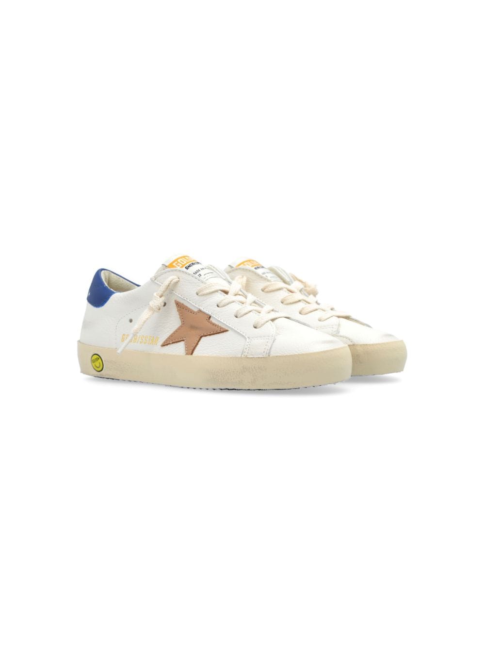 Golden Goose Kids Super-Star Young leather trainers - White von Golden Goose Kids