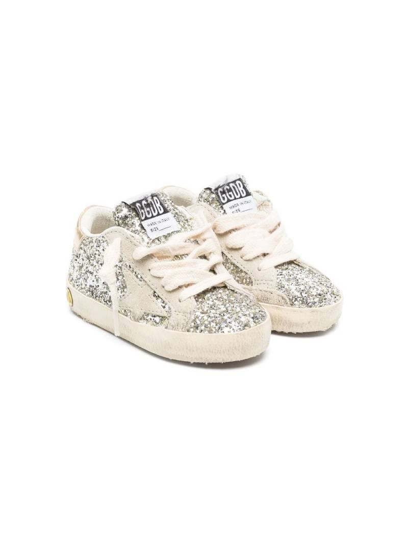 Golden Goose Kids Super-Star glitter-detail low-top sneakers - Silver von Golden Goose Kids