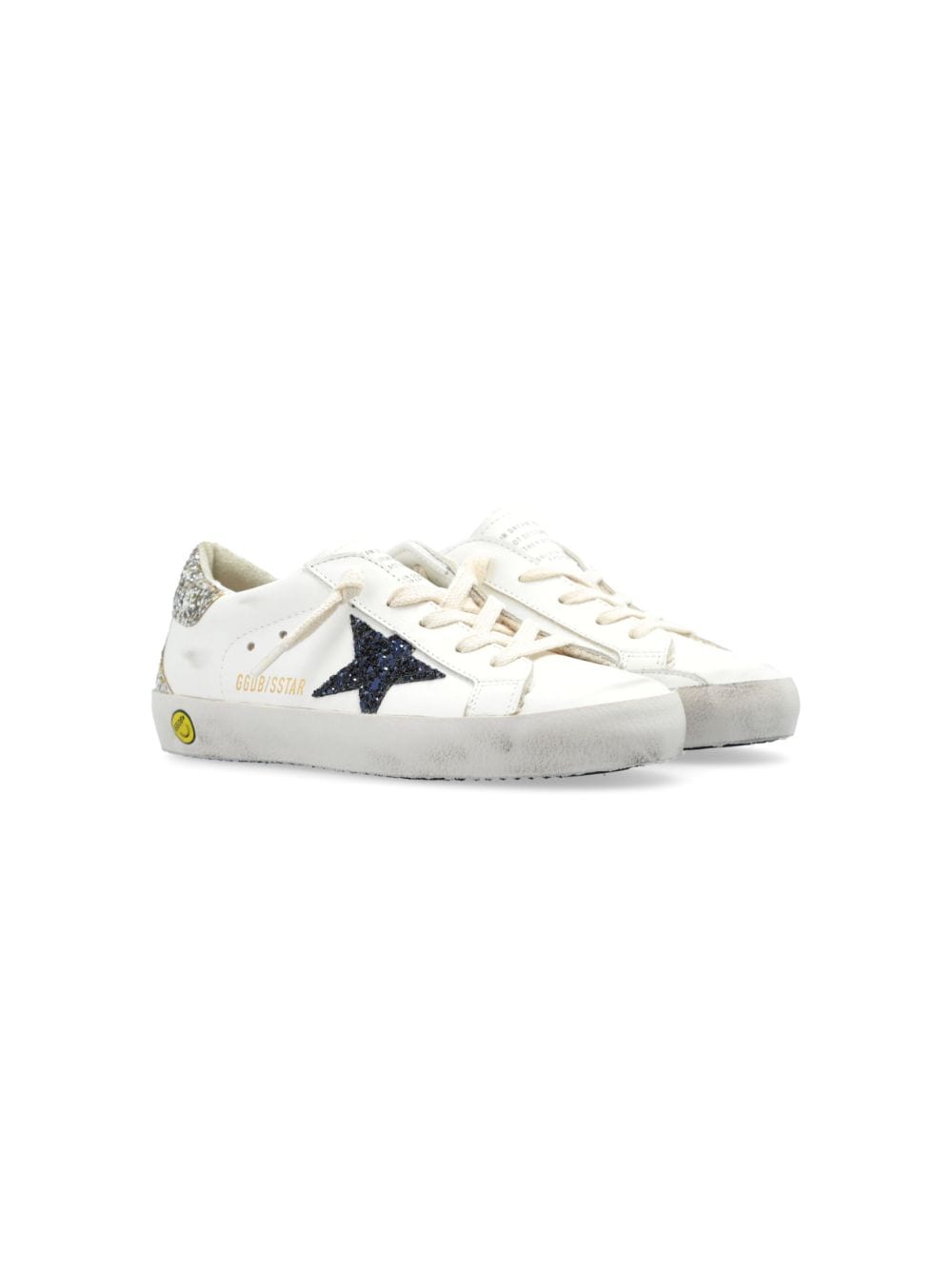 Golden Goose Kids Super-Star leather sneakers - White von Golden Goose Kids