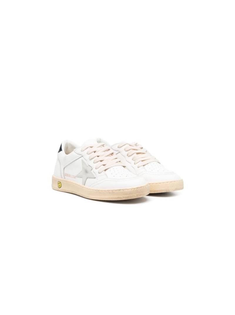 Golden Goose Kids Super-Star leather sneakers - White von Golden Goose Kids