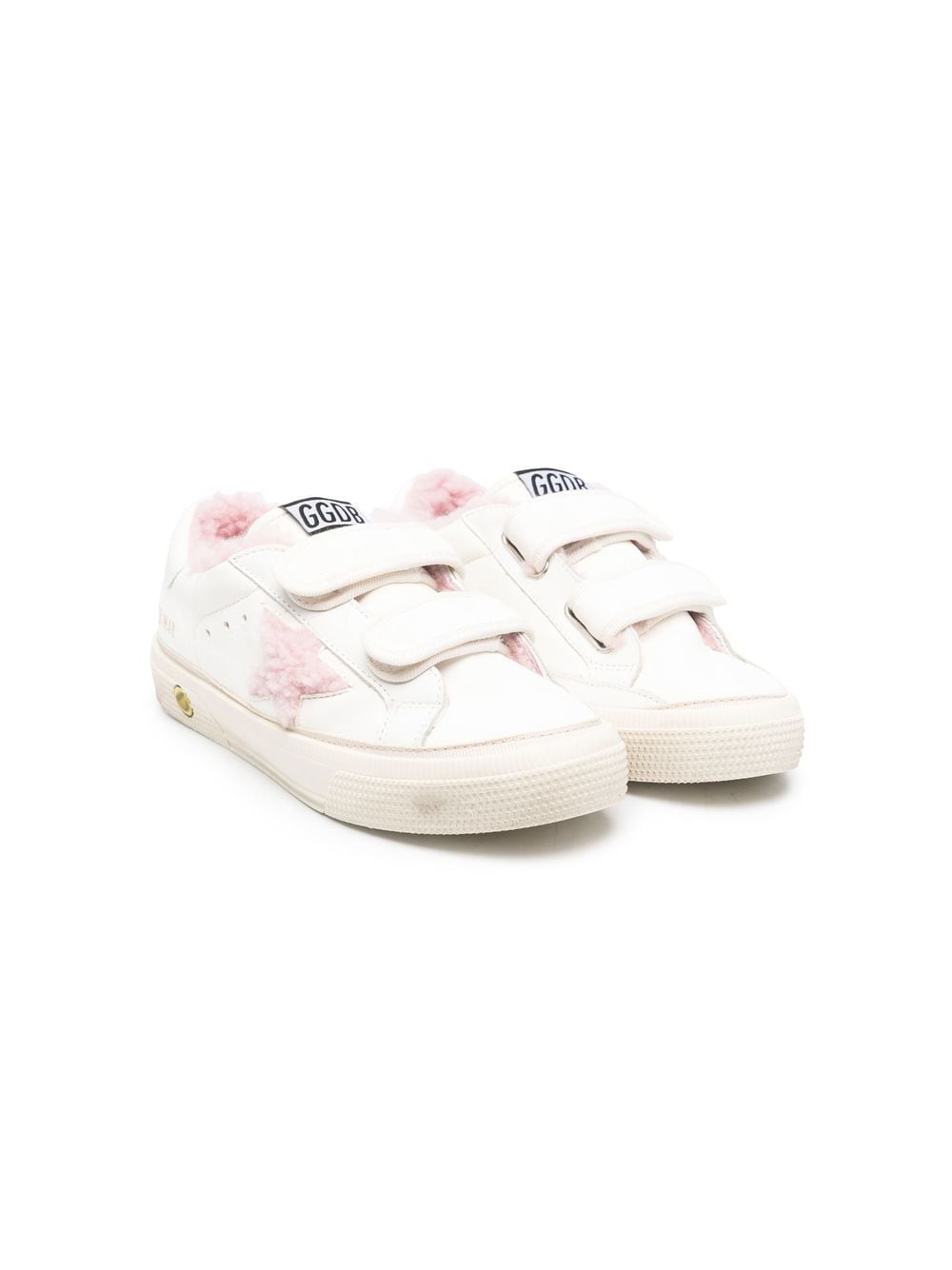 Golden Goose Kids Super-star touch-strap sneakers - White von Golden Goose Kids