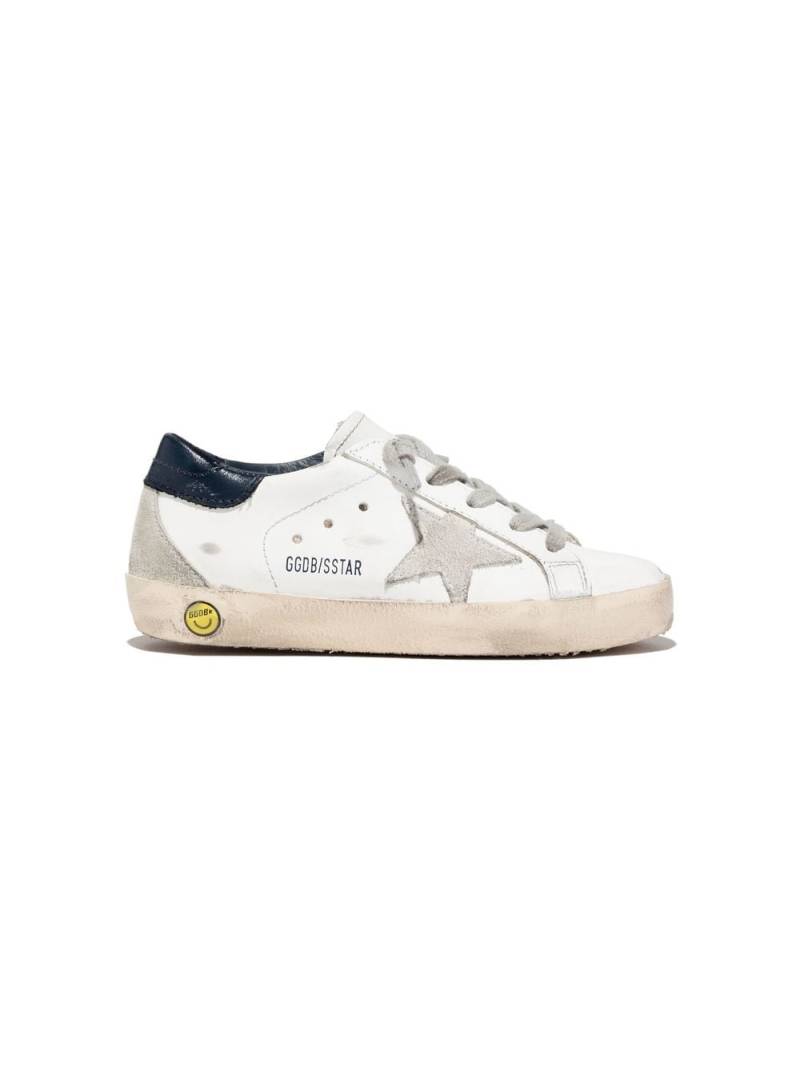 Golden Goose Kids Superstar distressed sneakers - White von Golden Goose Kids