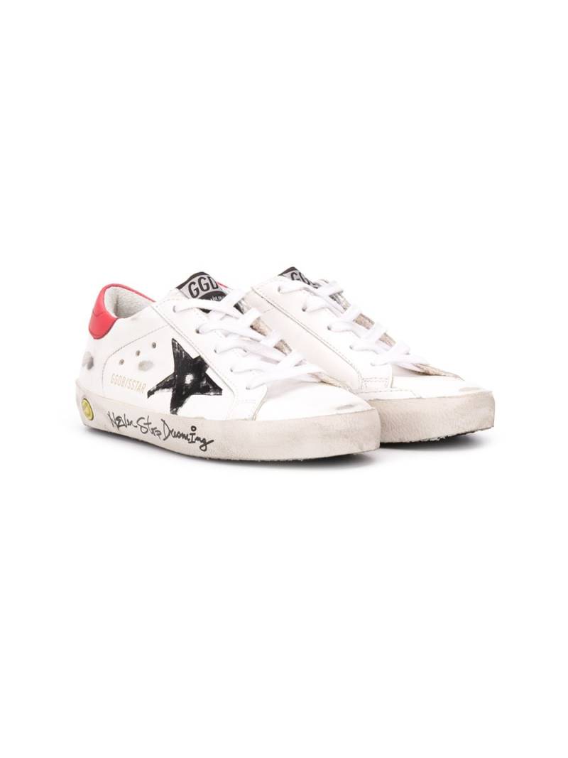 Golden Goose Kids Superstar graffiti print sneakers - White von Golden Goose Kids