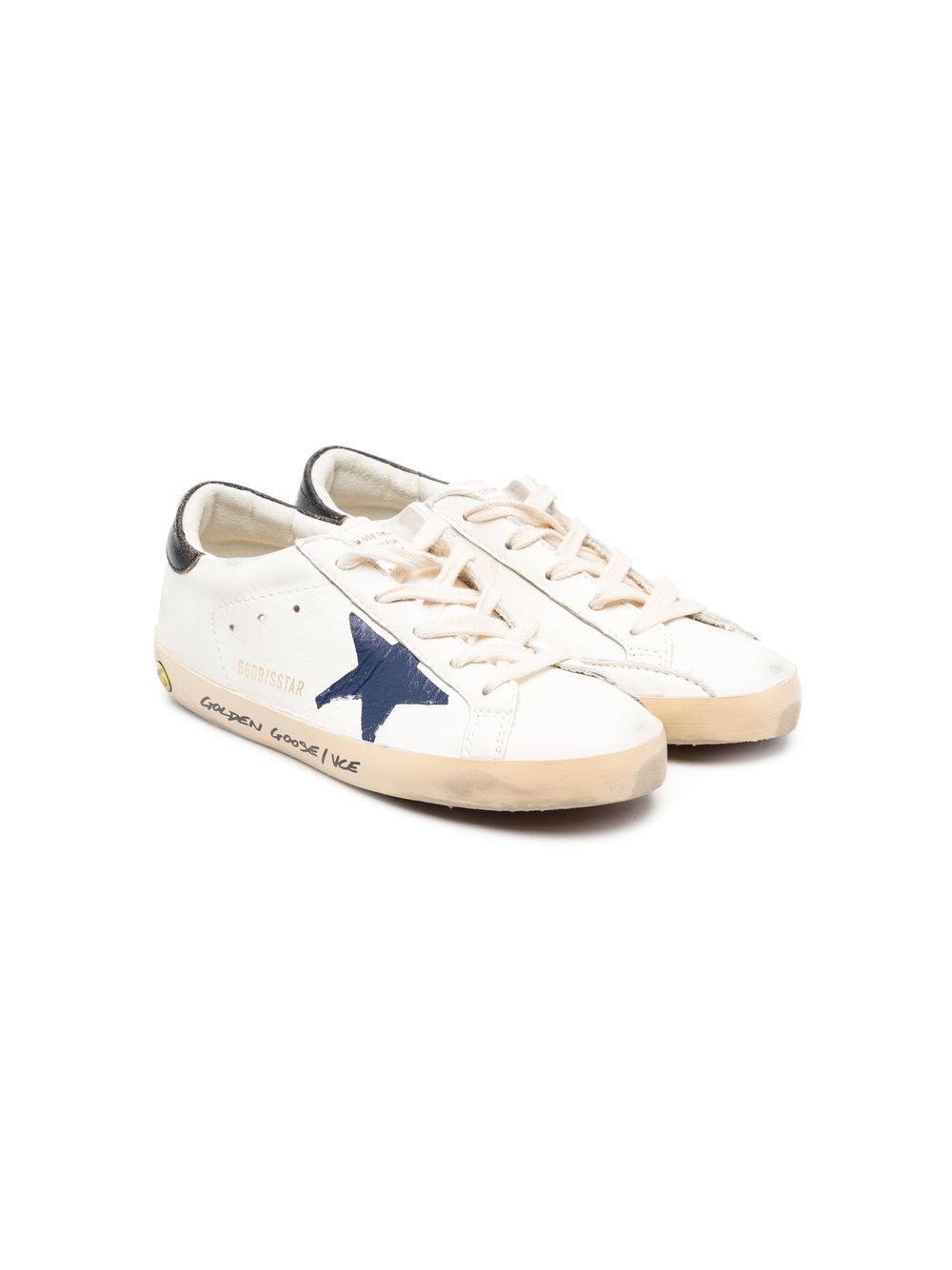 Golden Goose Kids Superstar lace-up sneakers - White von Golden Goose Kids