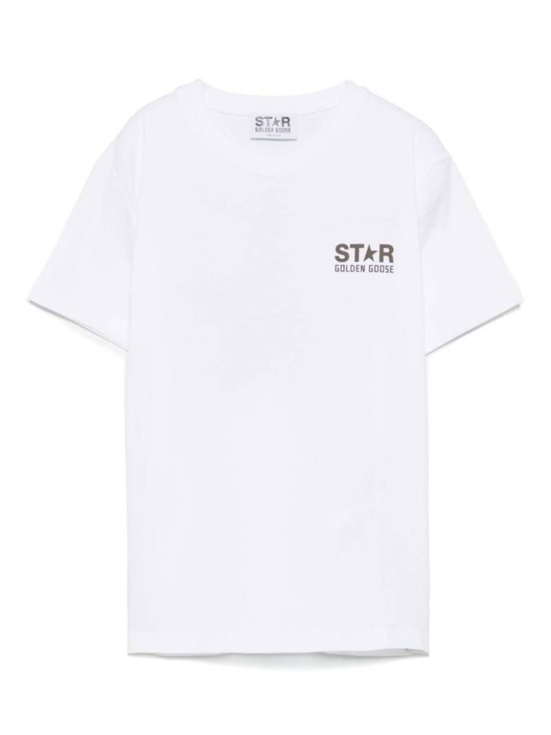 Golden Goose Kids contrasting-logo T-shirt - White von Golden Goose Kids