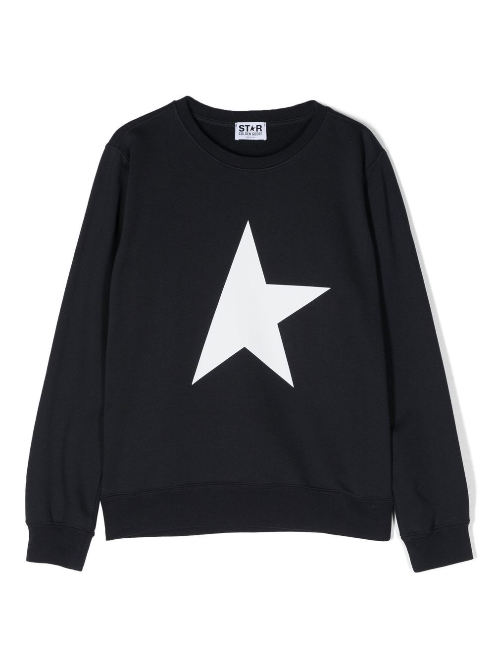 Golden Goose Kids crewneck logo-print sweatshirt - Blue von Golden Goose Kids