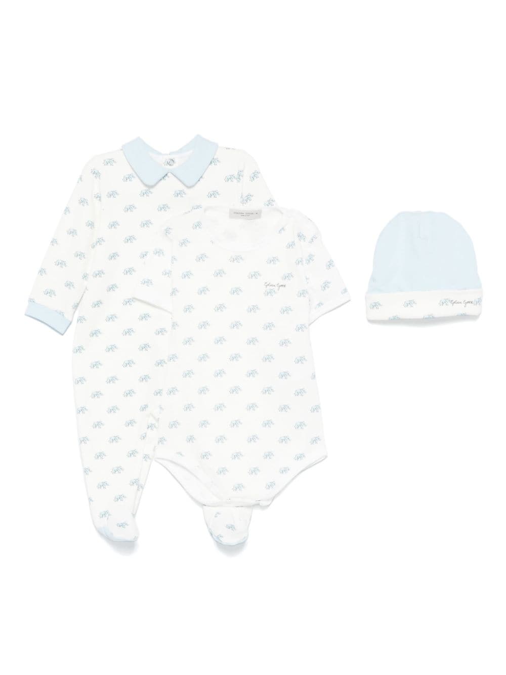 Golden Goose Kids elephant-print babygrow set - White von Golden Goose Kids