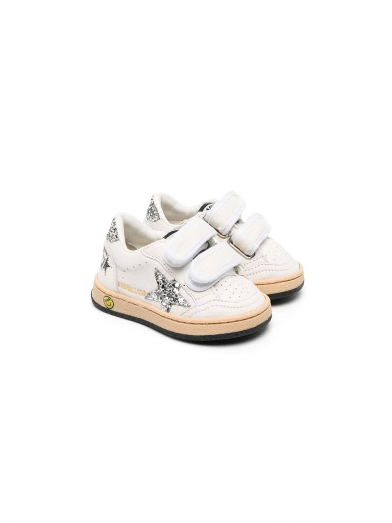 Golden Goose Kids glitter-detailing touch-strap sneakers - White von Golden Goose Kids