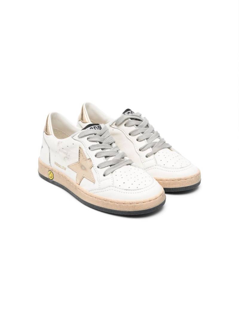 Golden Goose Kids lace-up sneakers - White von Golden Goose Kids