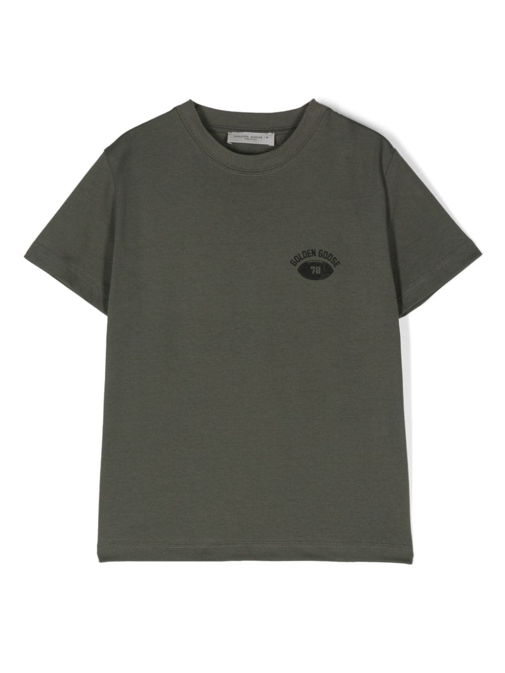 Golden Goose Kids logo-print T-shirt - Green von Golden Goose Kids