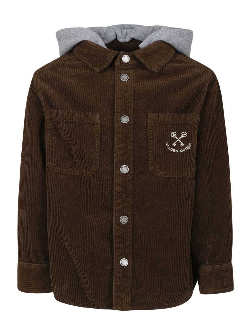 Golden Goose Kids logo-print shirt - Brown von Golden Goose Kids