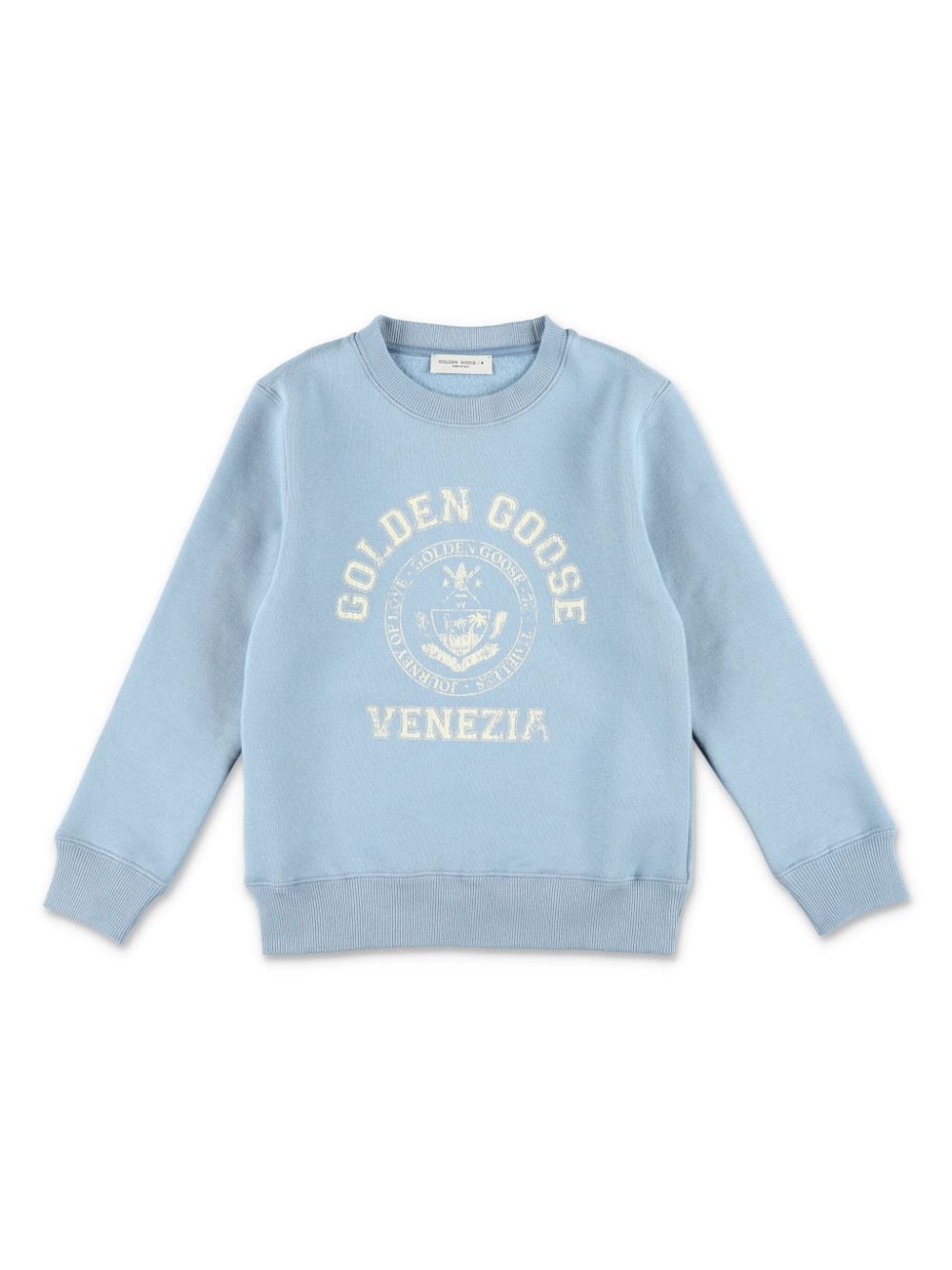 Golden Goose Kids logo-print sweatshirt - Blue von Golden Goose Kids