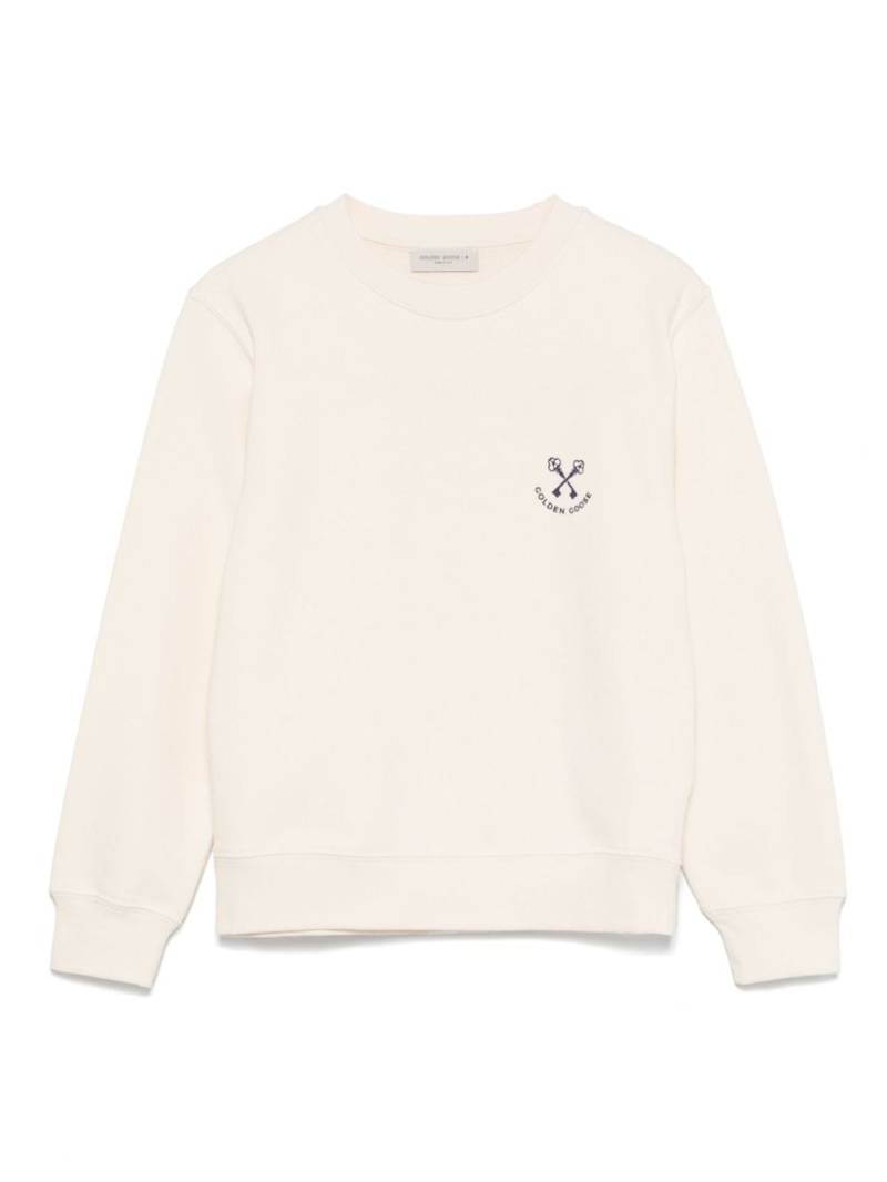 Golden Goose Kids logo-print sweatshirt - Neutrals von Golden Goose Kids