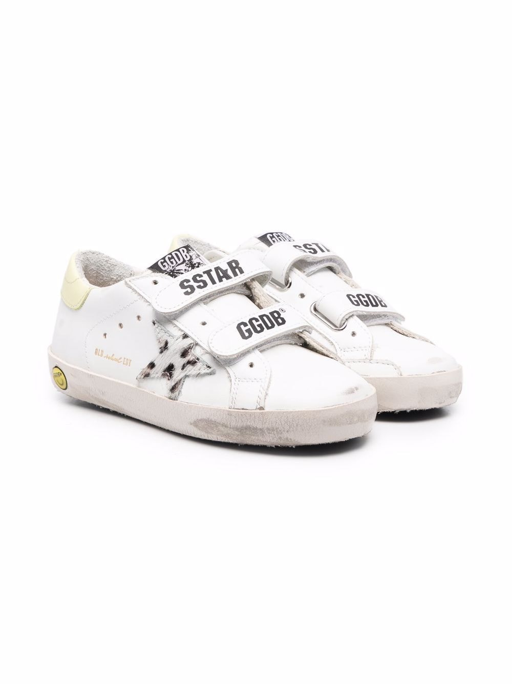 Golden Goose Kids logo-print touch-strap sneakers - White von Golden Goose Kids