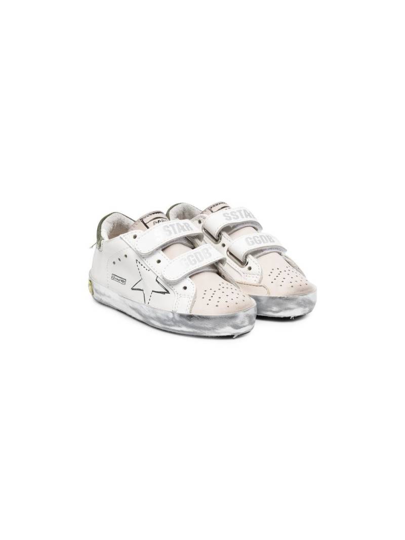 Golden Goose Kids logo-print touch-strap sneakers - White von Golden Goose Kids