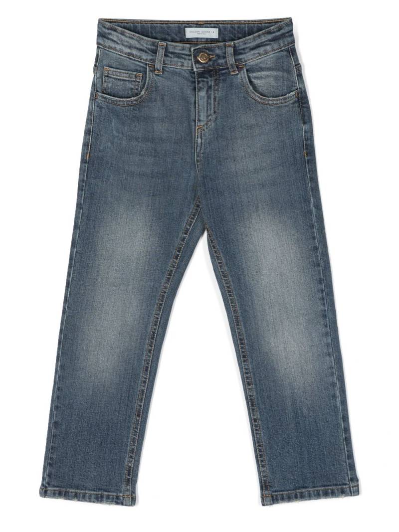 Golden Goose Kids mid-rise straight jeans - Blue von Golden Goose Kids