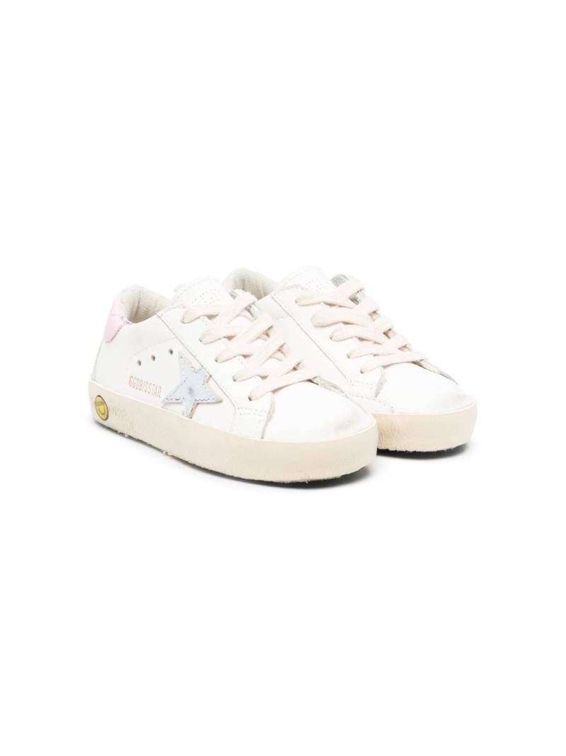 Golden Goose Kids patch-embellished low-top sneakers - White von Golden Goose Kids