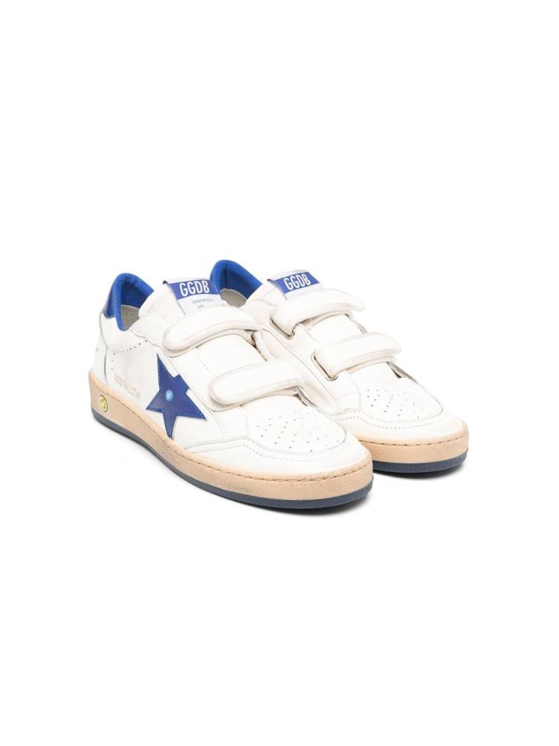 Golden Goose Kids Ball Star touch-strap sneakers - White von Golden Goose Kids