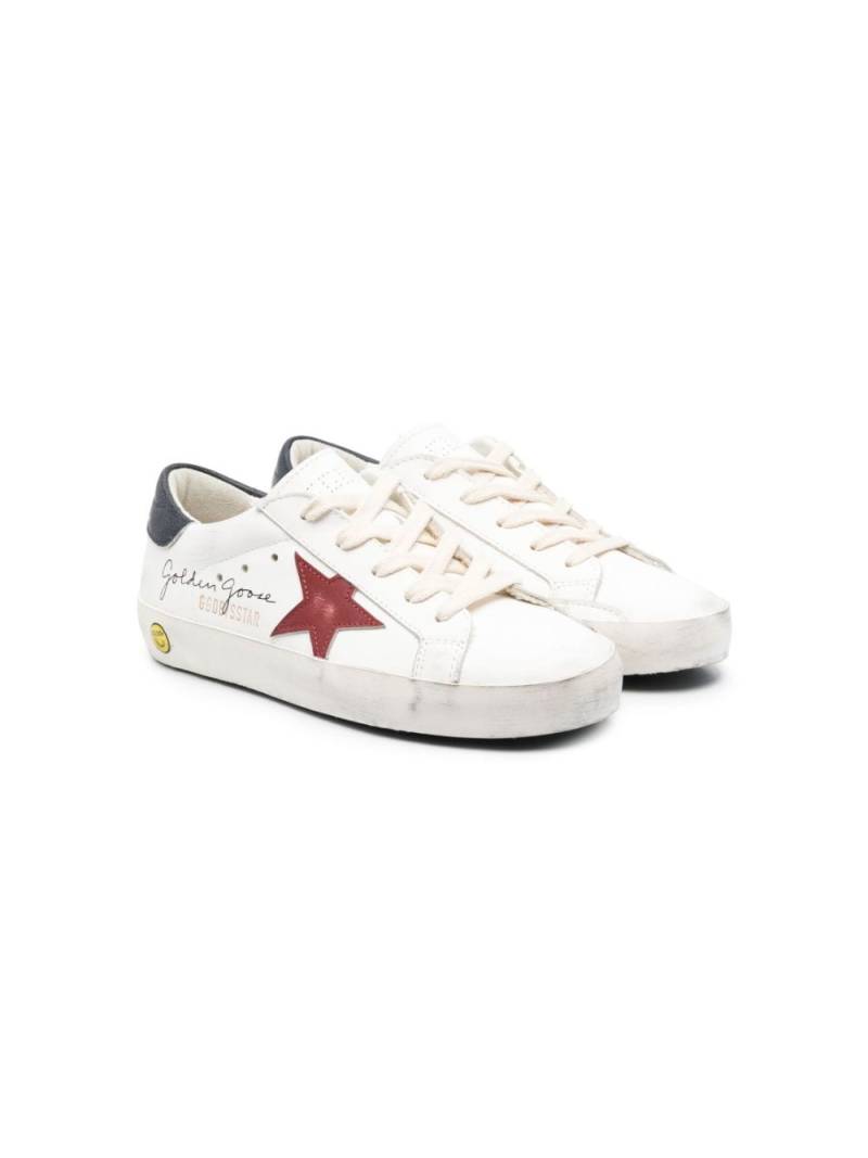 Golden Goose Kids star-patch lace-up sneakers - White von Golden Goose Kids