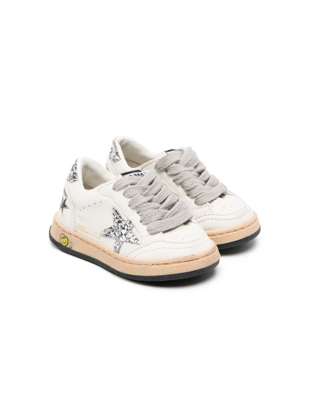 Golden Goose Kids star-patch leather sneakers - Neutrals von Golden Goose Kids