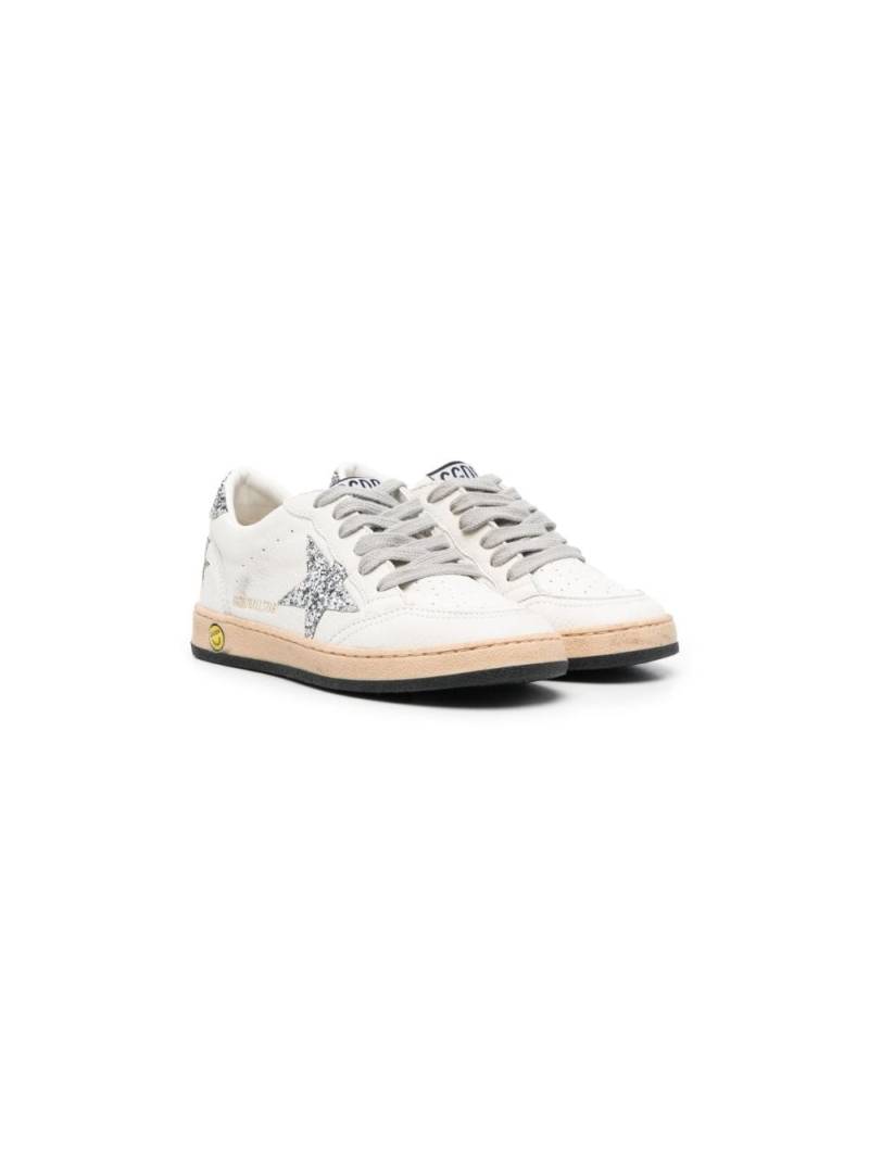 Golden Goose Kids star-patch leather sneakers - White von Golden Goose Kids