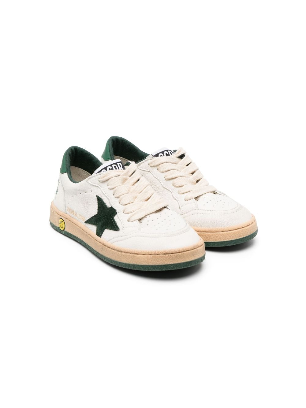 Golden Goose Kids star-patch low-top sneakers - White von Golden Goose Kids