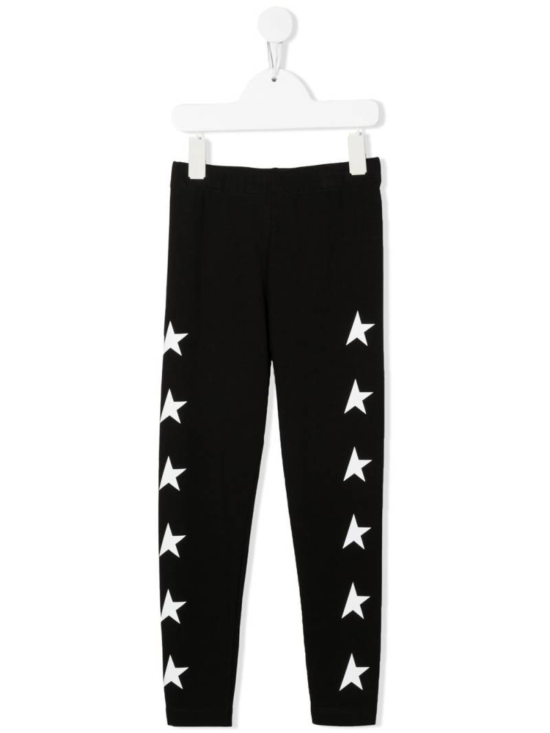 Golden Goose Kids star-print leggings - Black von Golden Goose Kids