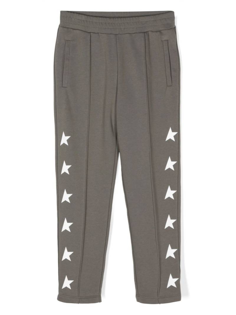 Golden Goose Kids star-print track pants - Green von Golden Goose Kids