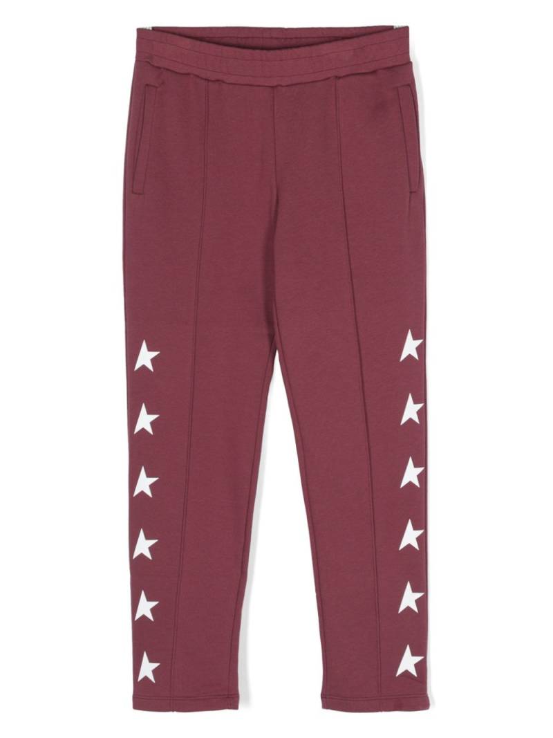 Golden Goose Kids star-print track pants - Red von Golden Goose Kids