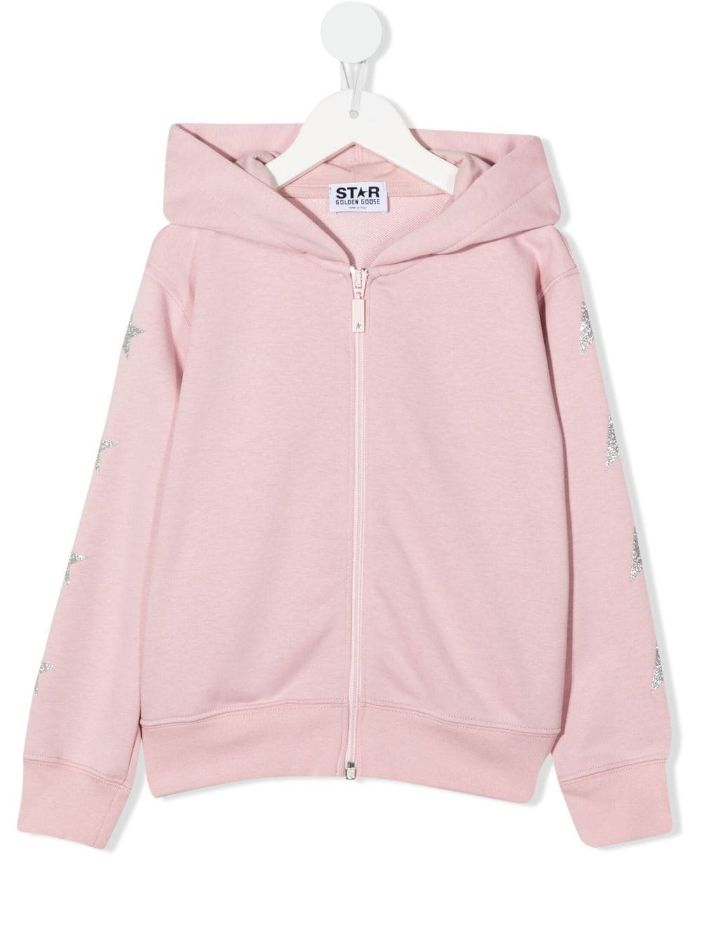 Golden Goose Kids star-print zipped hoodie - Pink von Golden Goose Kids