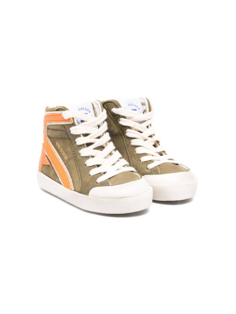 Golden Goose Kids x Bonpoint star-patch sneakers - Green von Golden Goose Kids