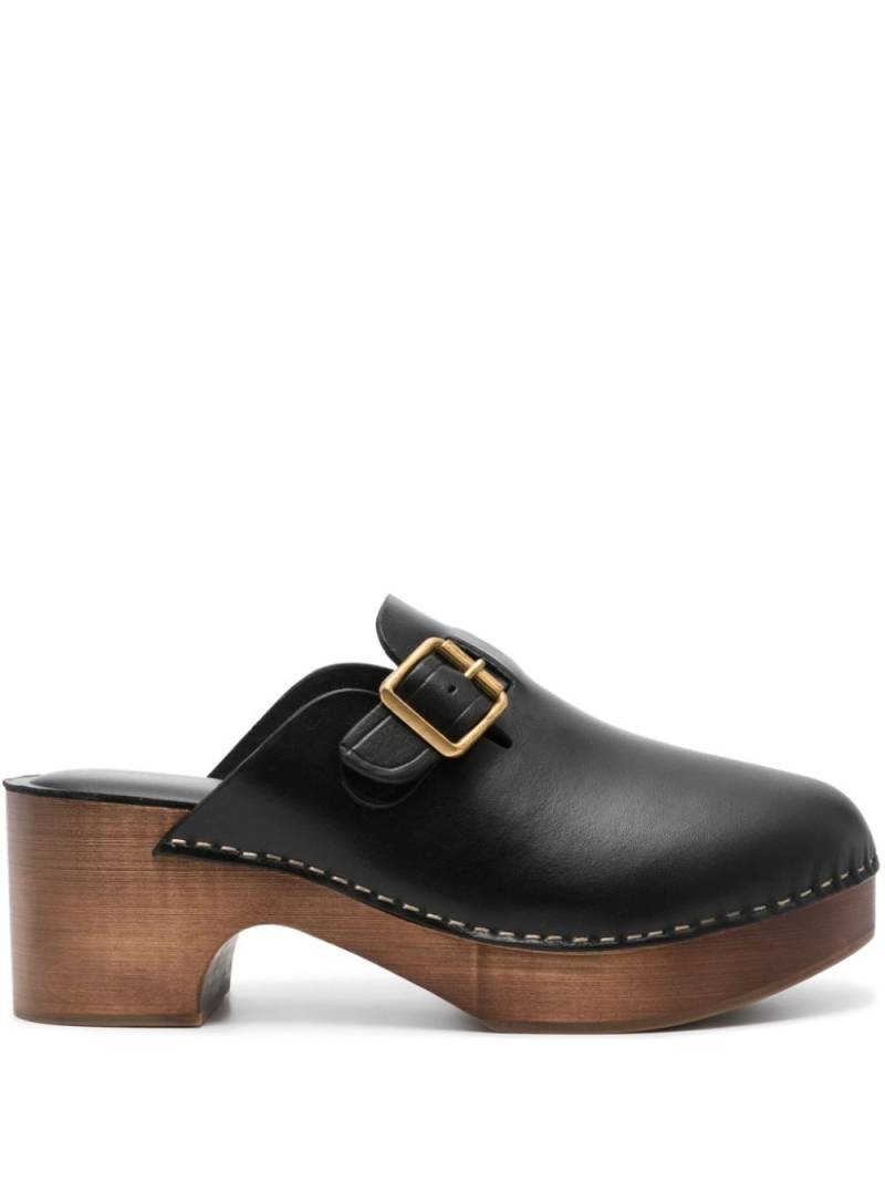 Golden Goose 70mm leather mules - Black von Golden Goose