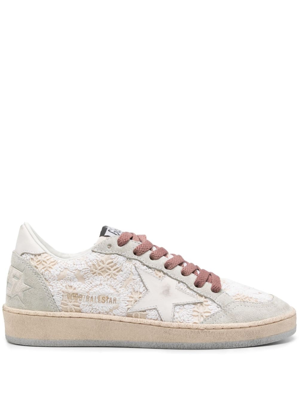 Golden Goose Ball Star embroidered-panels sneakers - Neutrals von Golden Goose