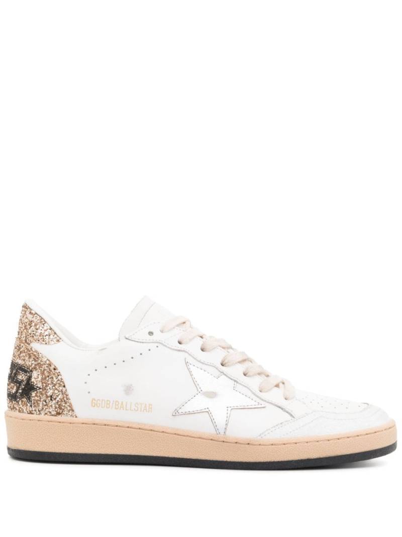 Golden Goose Ball-Star glitter low-top sneakers - White von Golden Goose