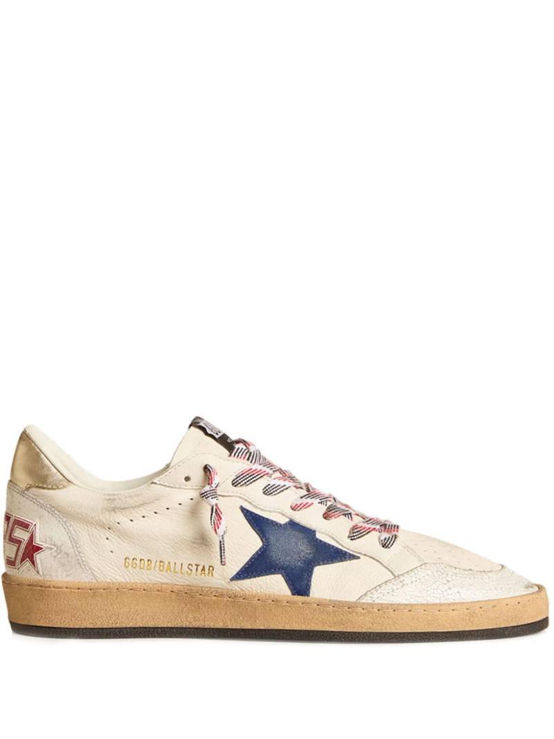 Golden Goose Ball-Star leather sneakers - Neutrals von Golden Goose