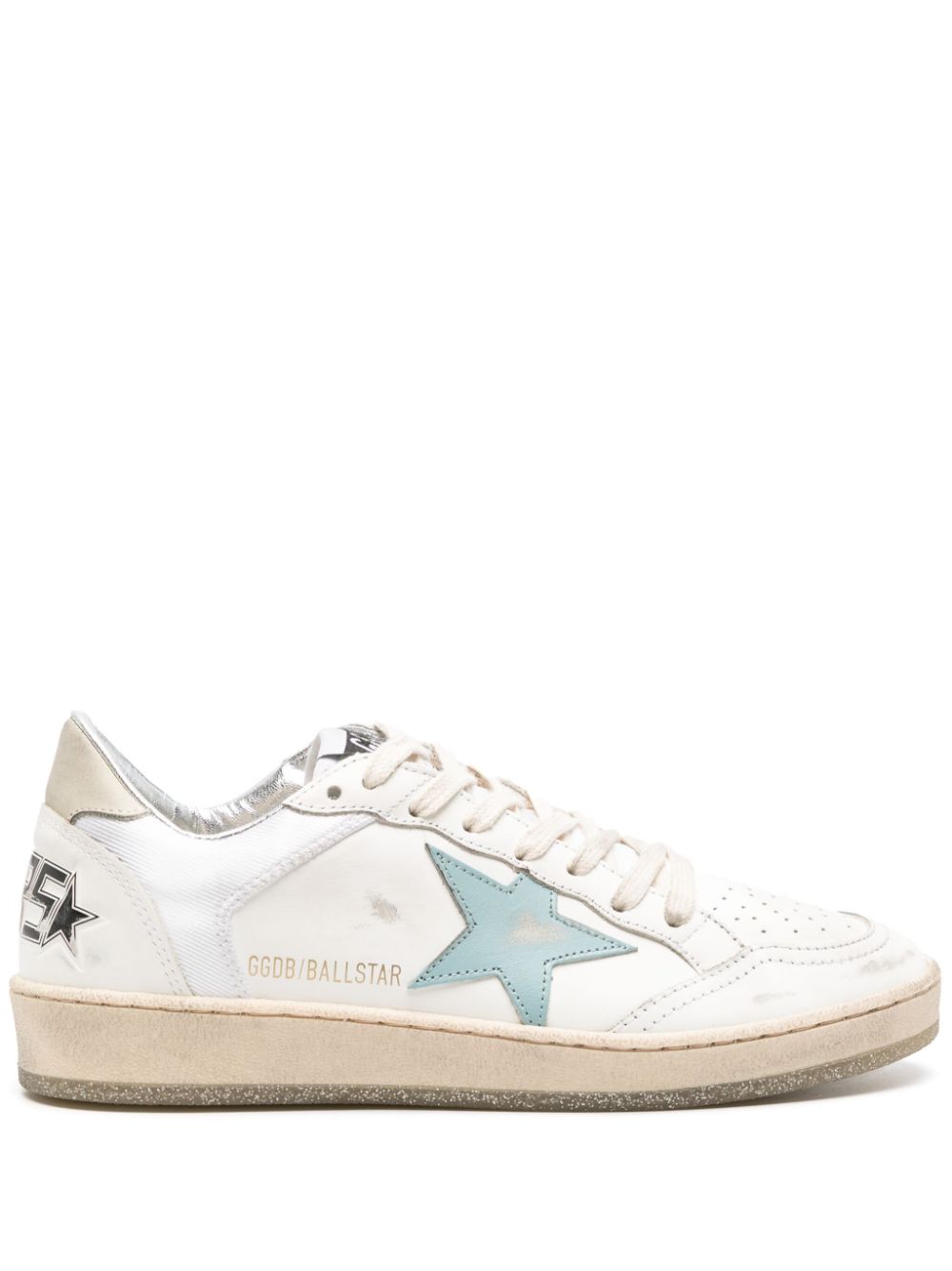 Golden Goose Ball Star leather sneakers - White von Golden Goose