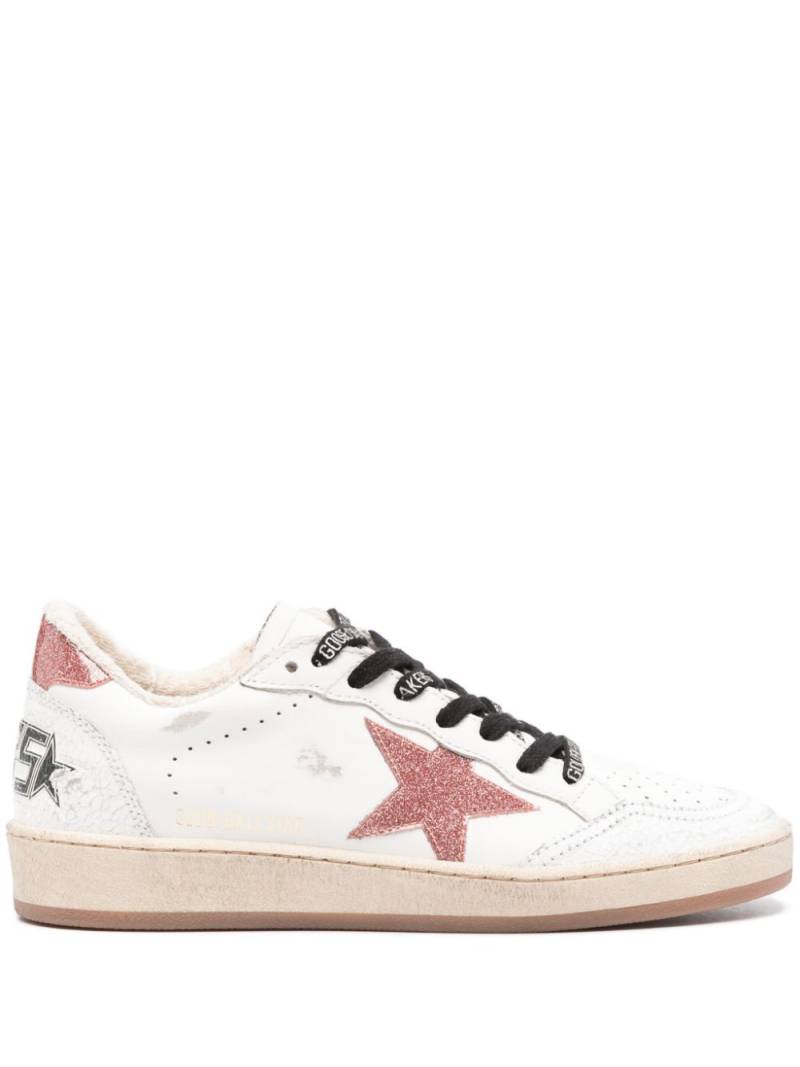 Golden Goose Ball-Star leather sneakers - White von Golden Goose