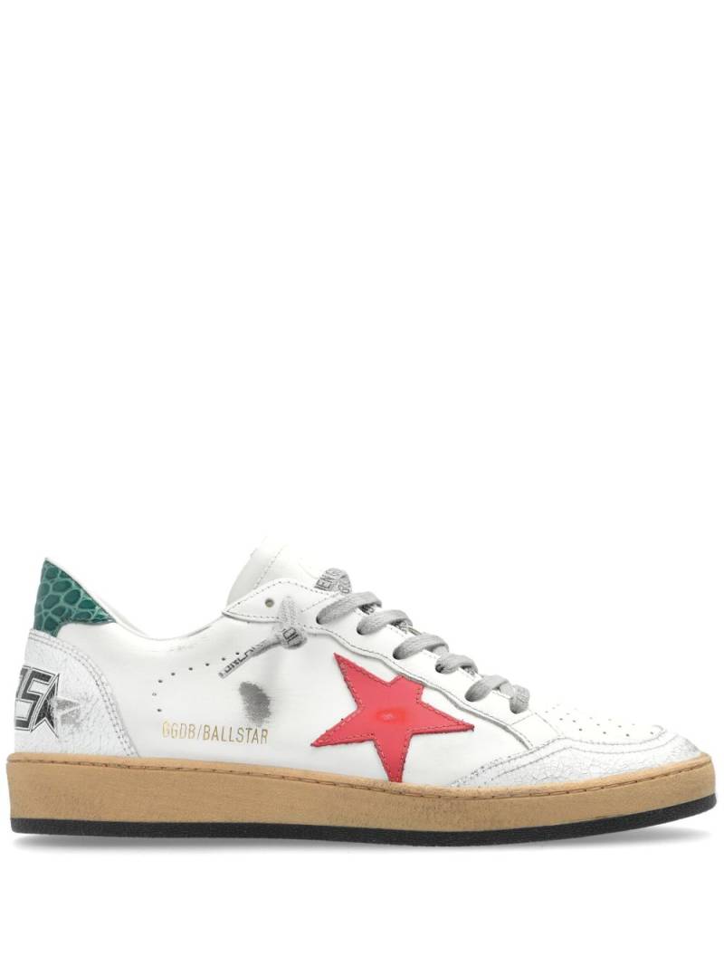 Golden Goose Ball Star leather sneakers - Yellow von Golden Goose