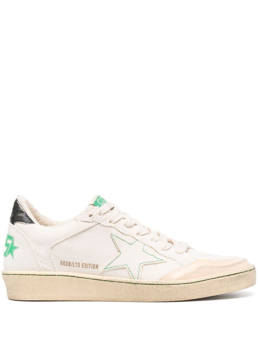 Golden Goose Ball Star low-top canvas sneakers - Neutrals von Golden Goose